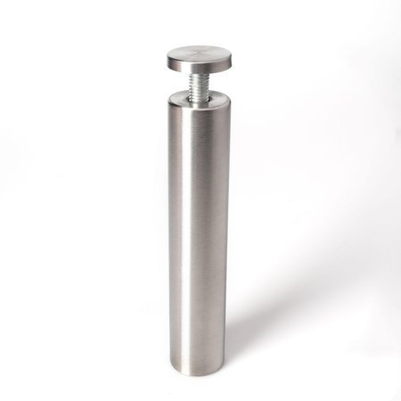 Outwater Round Standoffs, 6 in Bd L, Stainless Steel Brushed, 1-1/4 in OD 3P1.56.00137